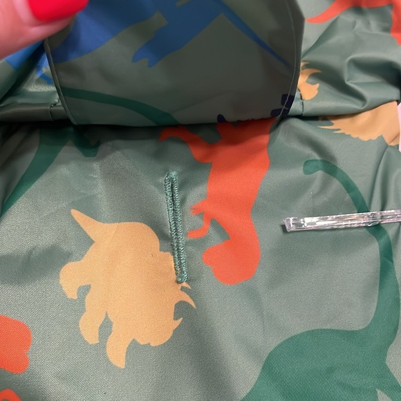 NWT Dog For Him (or her) Raincoat & Boots Hooded Green W/Dinosaurs Small - Picture 4 of 8